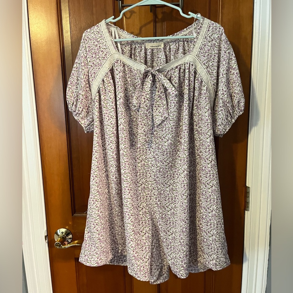 Floral and Lace Romper